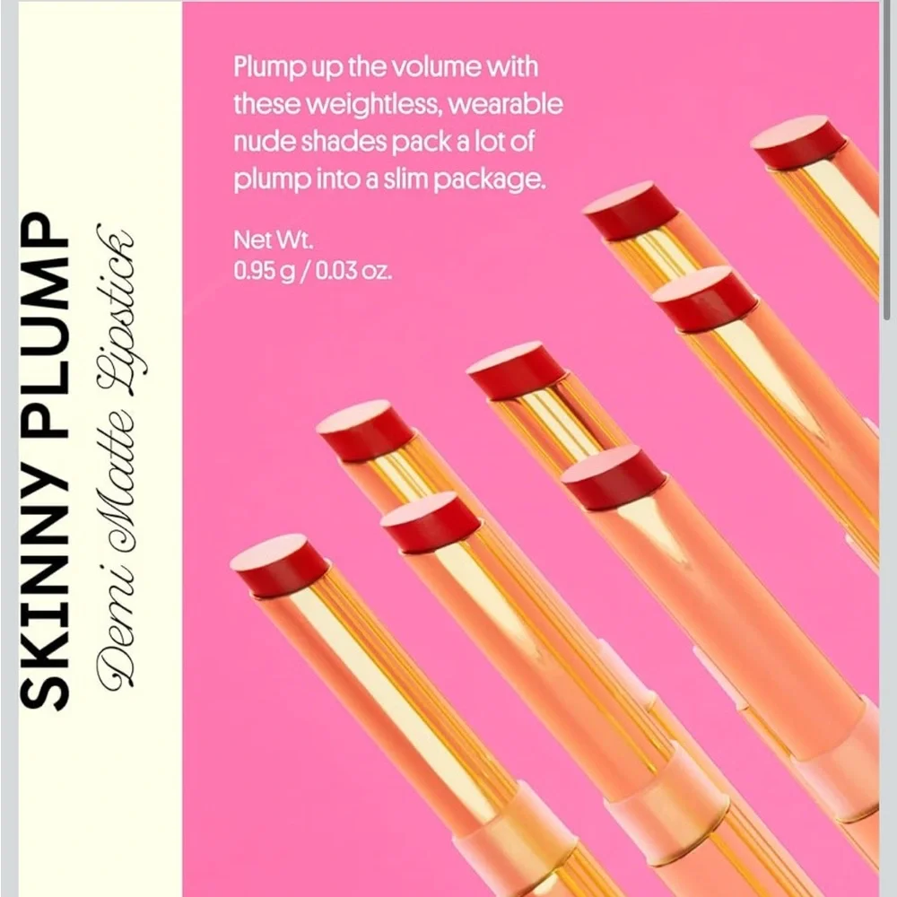 WINKY LUX Skinny Plump Demi-Matte Lipstick - Rose Hotel, NEW
